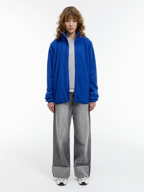 Куртка флисовая унисекс Nesse, синяя арт.16772.40