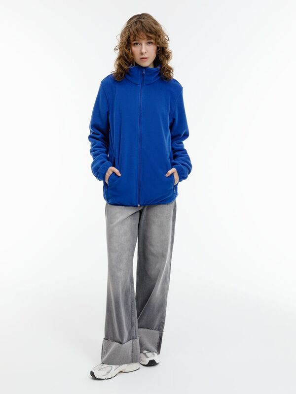 Куртка флисовая унисекс Nesse, синяя арт.16772.40