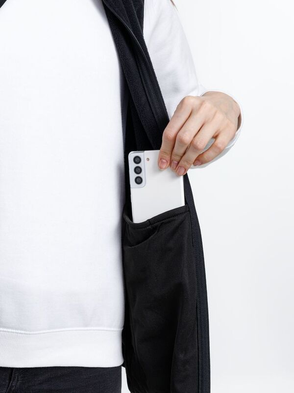 Жилет флисовый унисекс Nesse, черный арт.16773.30