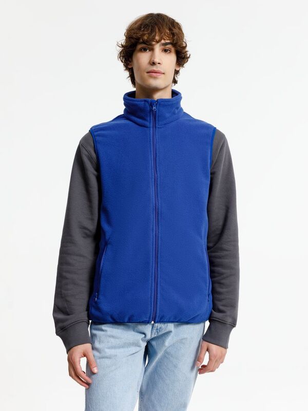Жилет флисовый унисекс Nesse, синий арт.16773.40