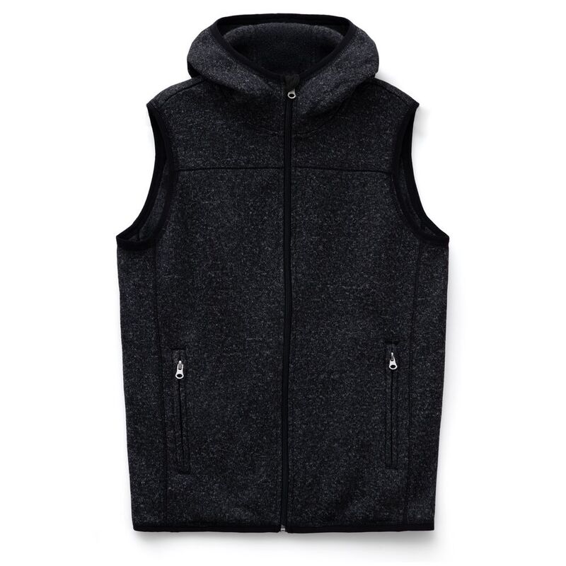 Жилет с капюшоном унисекс Gotland, черный арт.16254.30