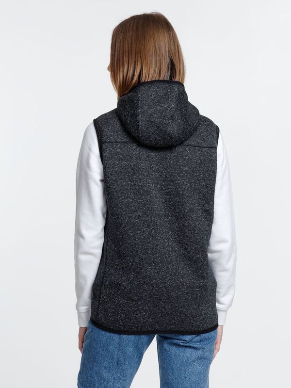 Жилет с капюшоном унисекс Gotland, черный арт.16254.30