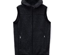Жилет с капюшоном унисекс Gotland, черный арт.16254.30
