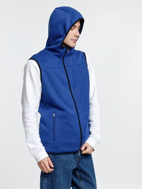 Жилет с капюшоном унисекс Gotland, синий арт.16254.40