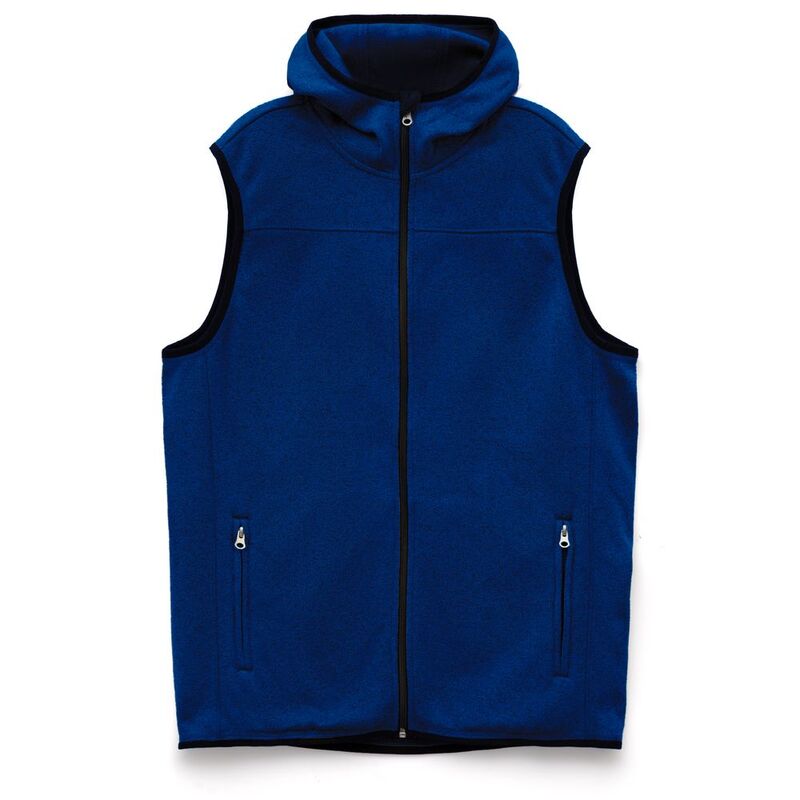 Жилет с капюшоном унисекс Gotland, синий арт.16254.40