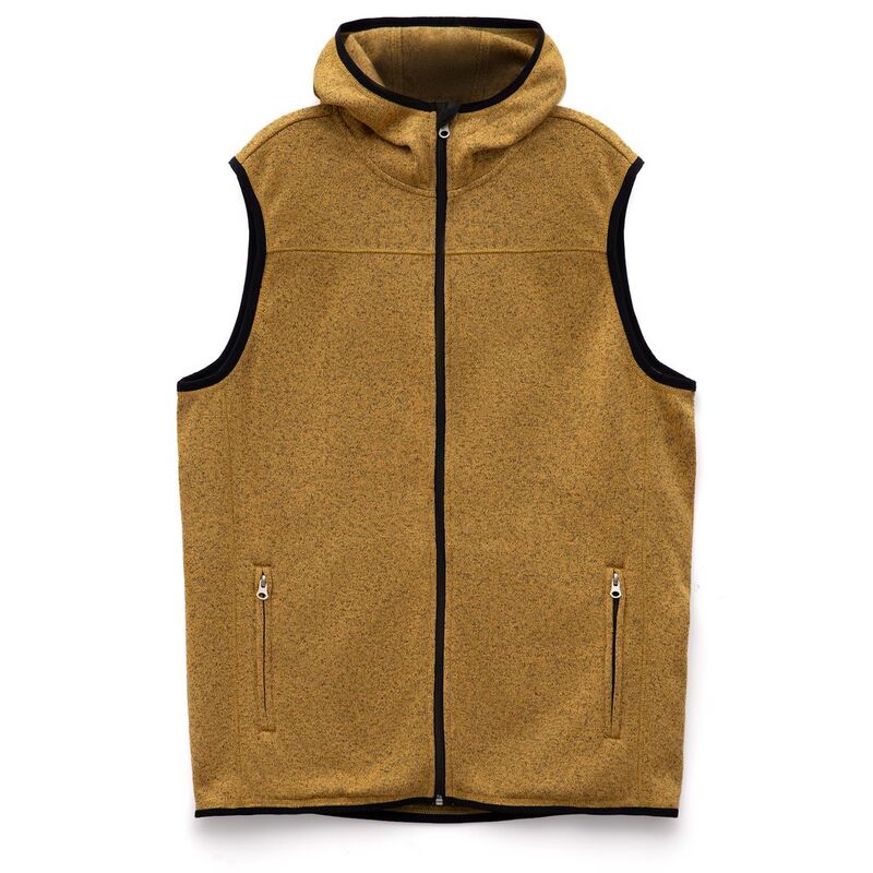 Жилет с капюшоном унисекс Gotland, горчичный арт.16254.81