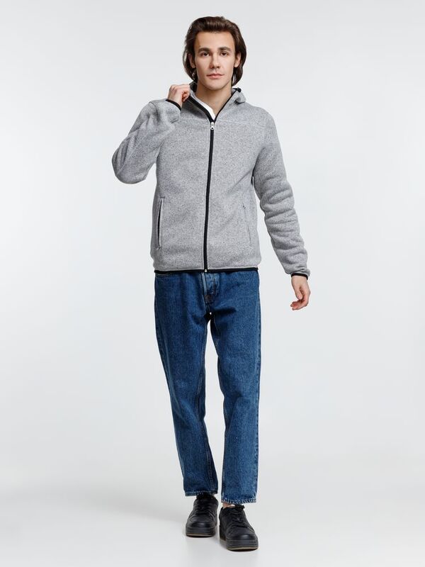 Куртка с капюшоном унисекс Gotland, серая арт.16256.11