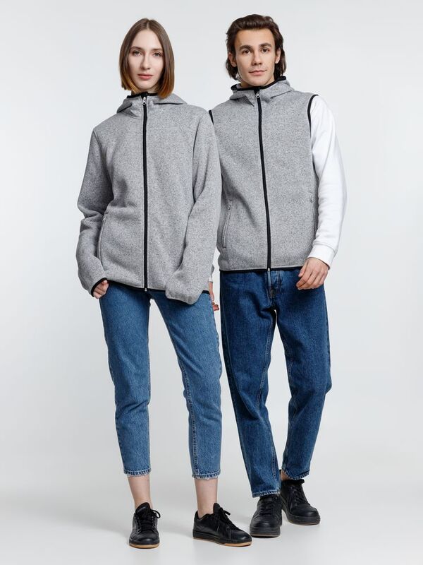 Куртка с капюшоном унисекс Gotland, серая арт.16256.11