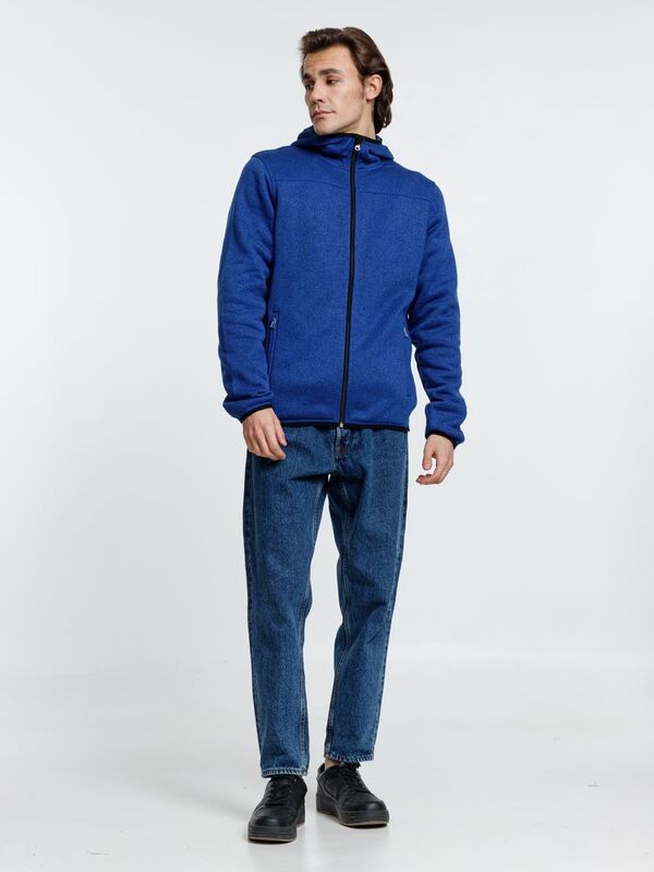 Куртка с капюшоном унисекс Gotland, синяя арт.16256.40