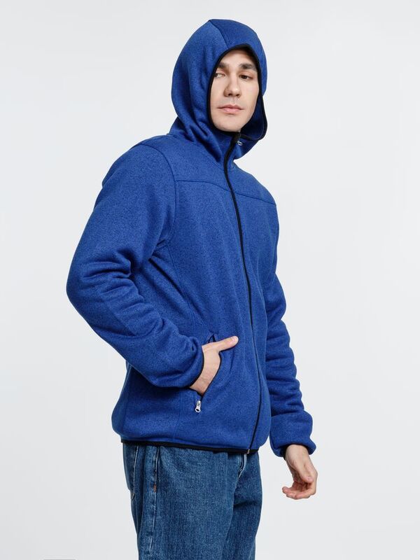 Куртка с капюшоном унисекс Gotland, синяя арт.16256.40