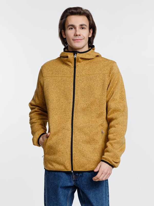Куртка с капюшоном унисекс Gotland, горчичная арт.16256.81