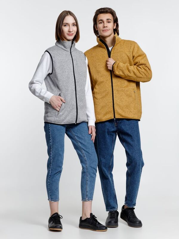 Куртка унисекс Gotland, горчичная арт.16260.81