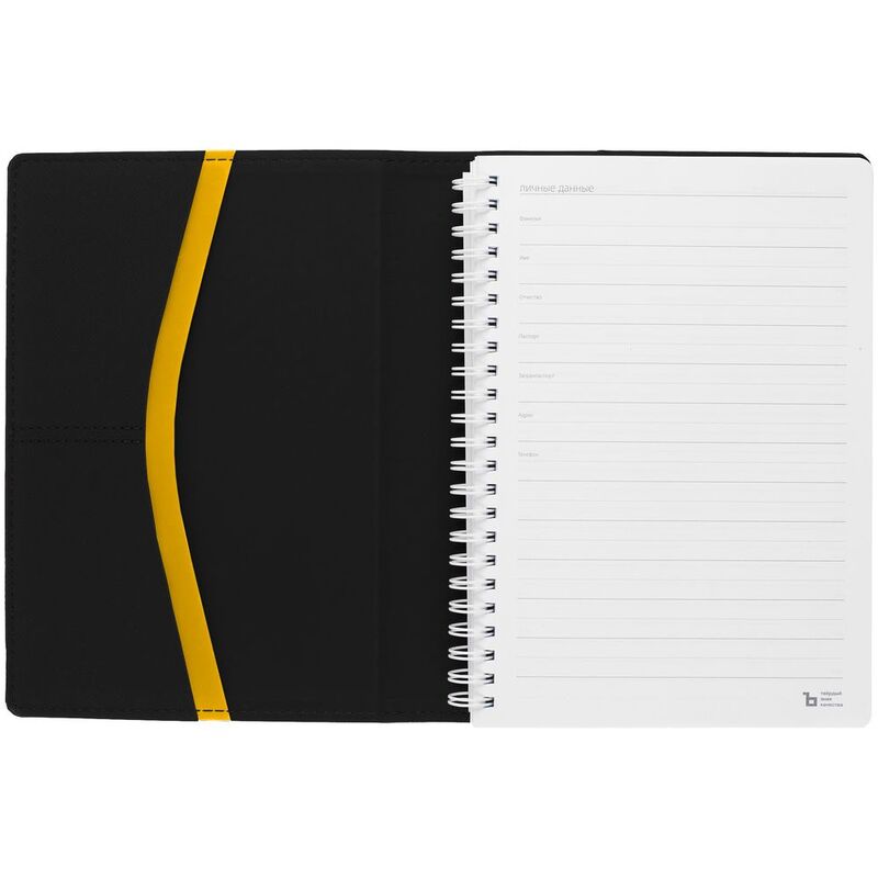 Ежедневник Spring Touch, недатированный, черный арт.25215.38