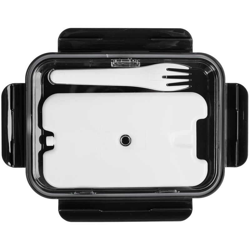 Ланчбокс Cibus с аккумулятором холода, белый с черным арт.17721.63