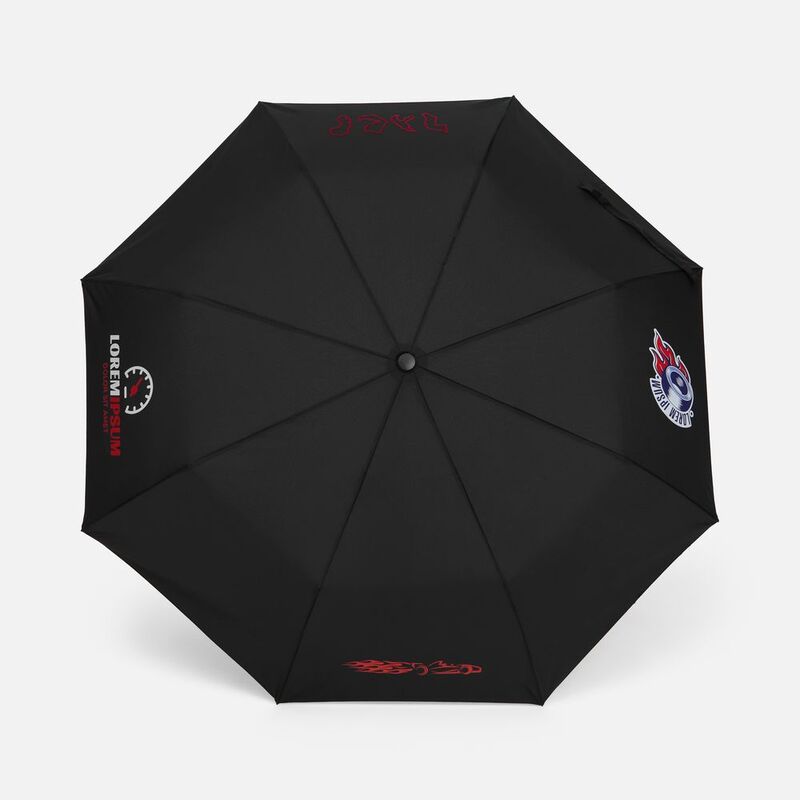 Зонт складной Big Arc, черный арт.17189.30