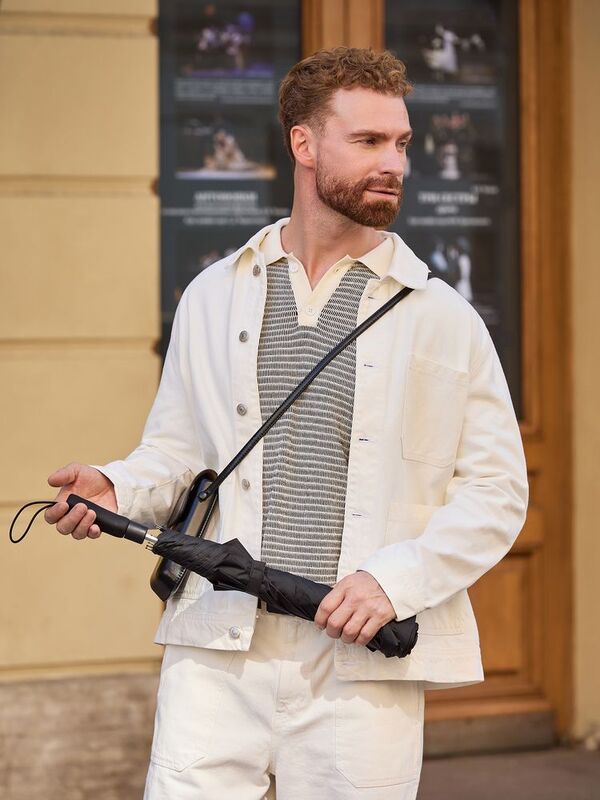 Зонт складной Big Arc, черный арт.17189.30