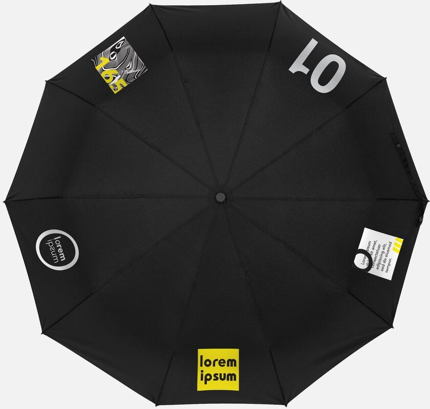 Зонт складной Cloudburst в подарочной упаковке, черный арт.17192.30