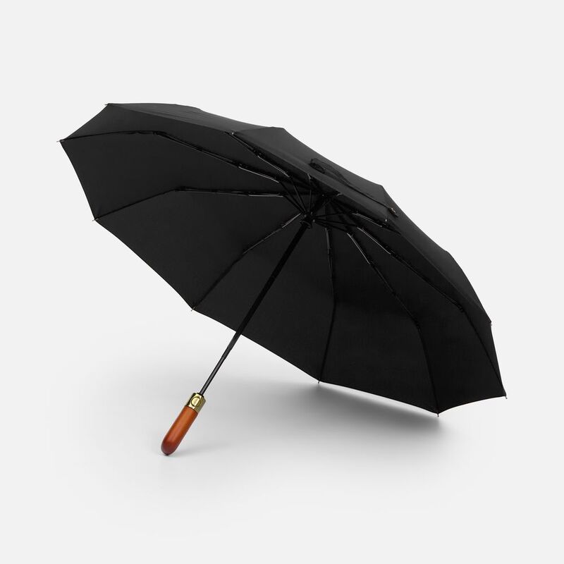 Зонт складной Cloudburst в подарочной упаковке, черный арт.17192.30