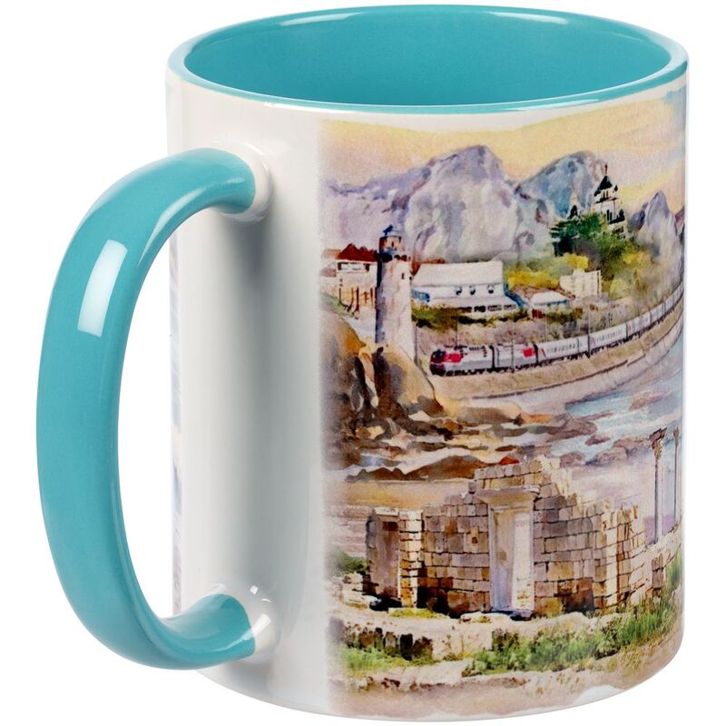 Кружка Promo Plus для сублимационной печати, бирюзовая арт.6579.49