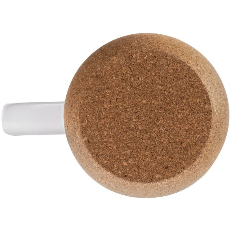 Кружка с пробковой подставкой Corky Walk для сублимационной печати, матовая, белая арт.77012.60