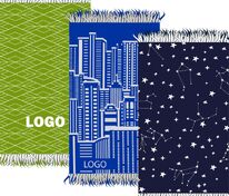 Плед с бахромой на заказ Tricksy Net, 2 цвета, S, акрил арт.18243.01