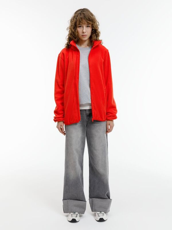 Куртка флисовая унисекс Nesse, красная арт.16772.50