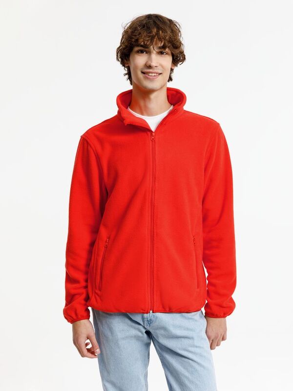 Куртка флисовая унисекс Nesse, красная арт.16772.50