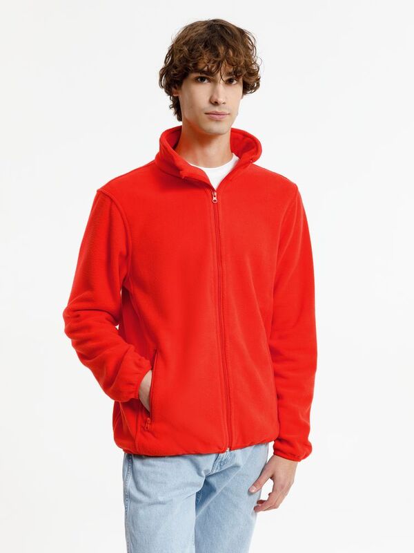 Куртка флисовая унисекс Nesse, красная арт.16772.50