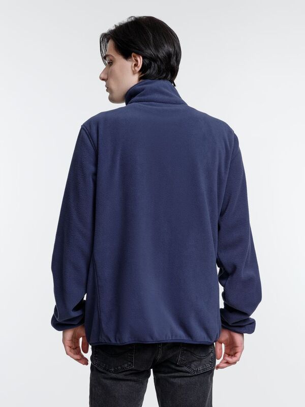 Куртка флисовая унисекс Nesse, темно-синяя арт.16772.44