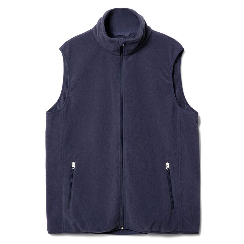 Жилет флисовый унисекс Nesse, темно-синий арт.16773.44