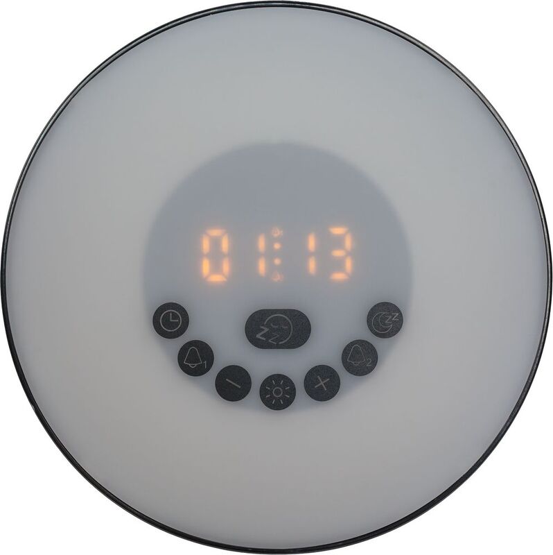 Лампа-колонка со световым будильником dreamTime, ver.2, черная арт.15729.30