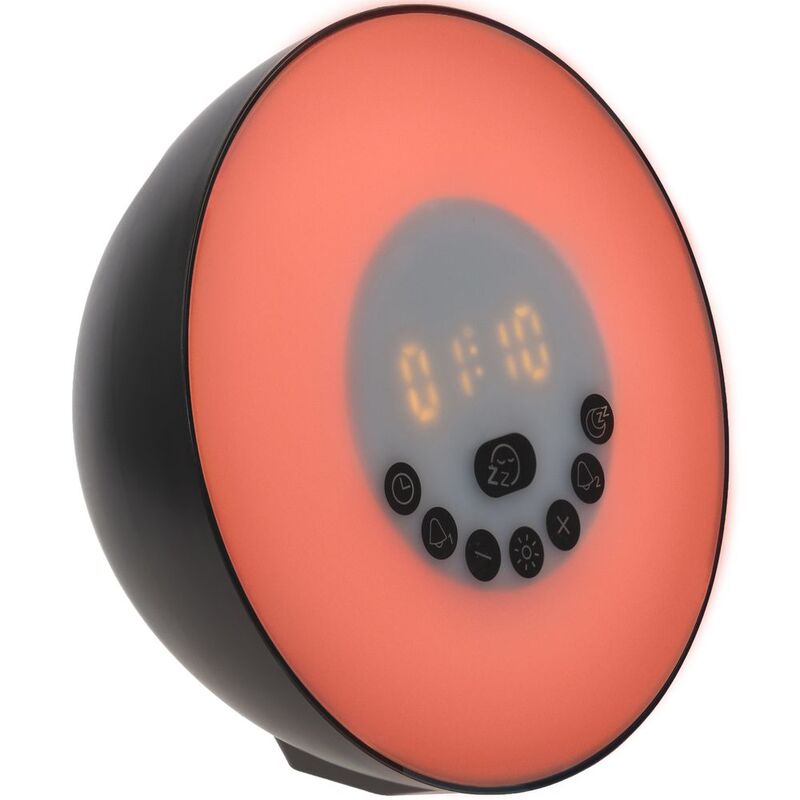 Лампа-колонка со световым будильником dreamTime, ver.2, черная арт.15729.30