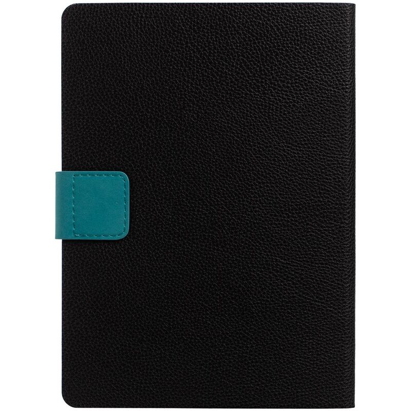 Ежедневник Boom, недатированный, черный с бирюзовым арт.15768.30