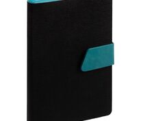 Ежедневник Boom, недатированный, черный с бирюзовым арт.15768.30