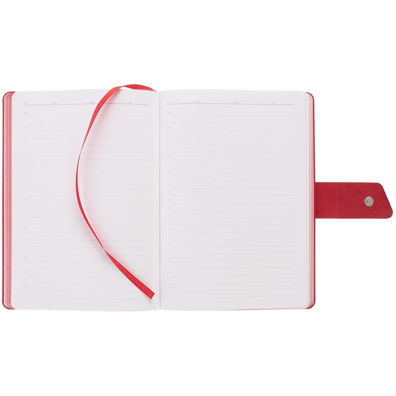 Ежедневник Boom, недатированный, черный с красным арт.15768.35