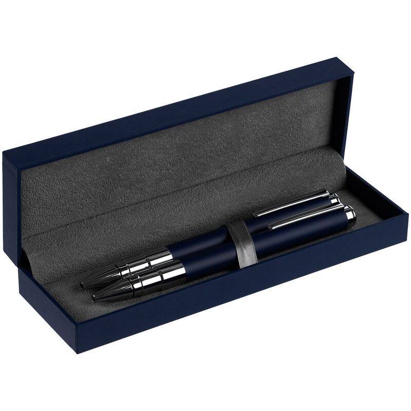 Футляр Duality для 2 ручек, синий арт.16168.40