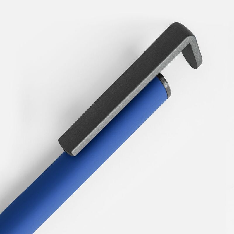 Ручка шариковая Standic Soft Touch с подставкой для телефона, синяя арт.16169.40
