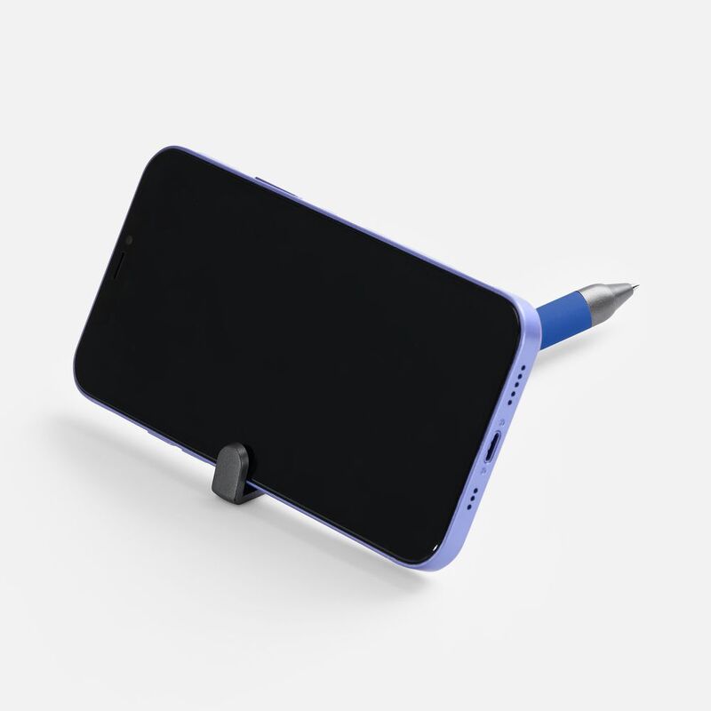 Ручка шариковая Standic Soft Touch с подставкой для телефона, синяя арт.16169.40