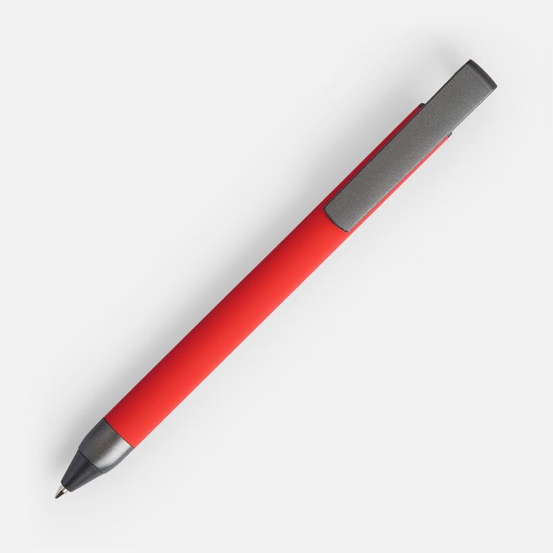 Ручка шариковая Standic Soft Touch с подставкой для телефона, красная арт.16169.50