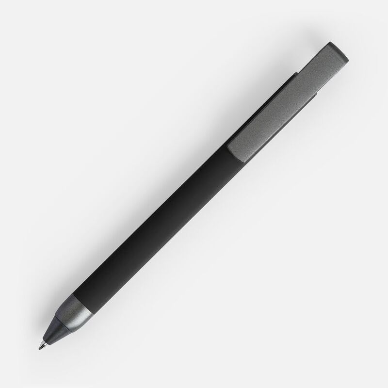Ручка шариковая Standic Soft Touch с подставкой для телефона, черная арт.16169.30