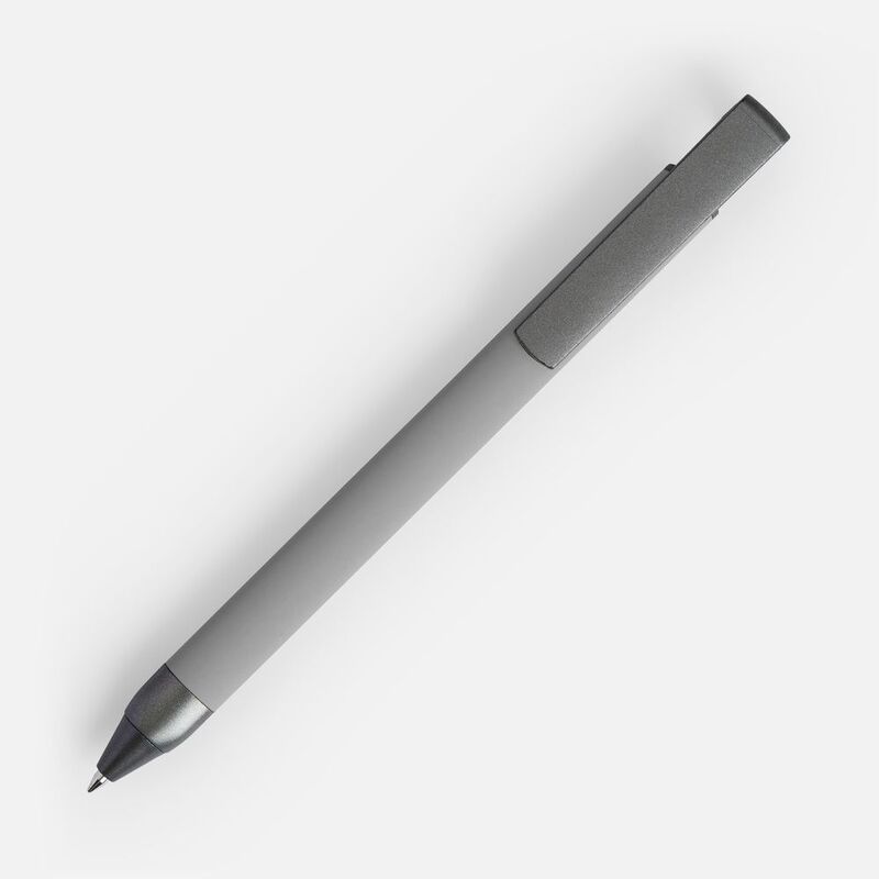 Ручка шариковая Standic Soft Touch с подставкой для телефона, серая арт.16169.10