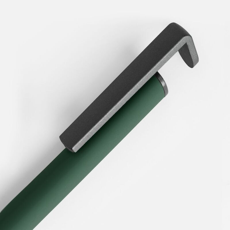 Ручка шариковая Standic Soft Touch с подставкой для телефона, зеленая арт.16169.90