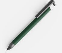Ручка шариковая Standic Soft Touch с подставкой для телефона, зеленая арт.16169.90