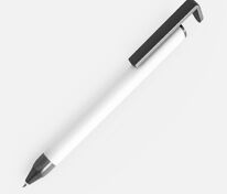 Ручка шариковая Standic Soft Touch с подставкой для телефона, белая арт.16169.60