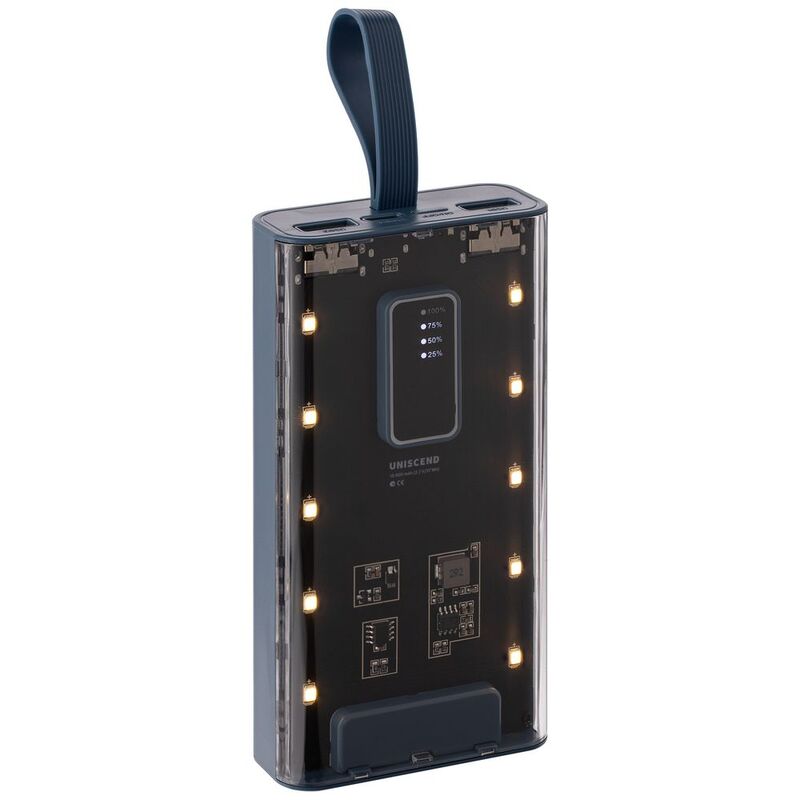 Аккумулятор Trellis Flat 10000 мАч, синий арт.23105.14