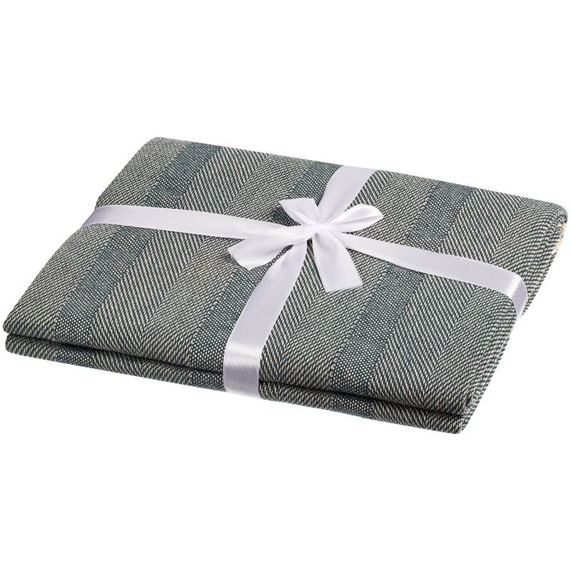 Плед &laquo;Сенеж&raquo;, серо-синий арт.16258.41