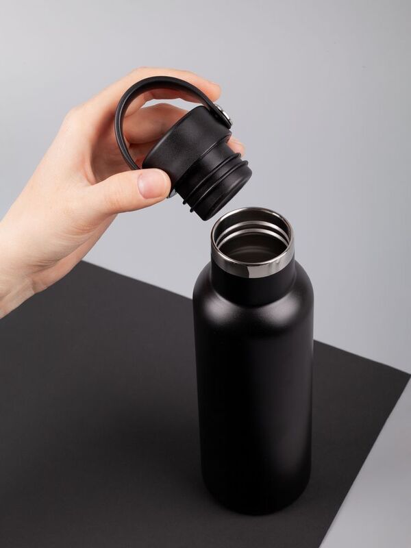 Термобутылка Bidon, черная арт.15739.30
