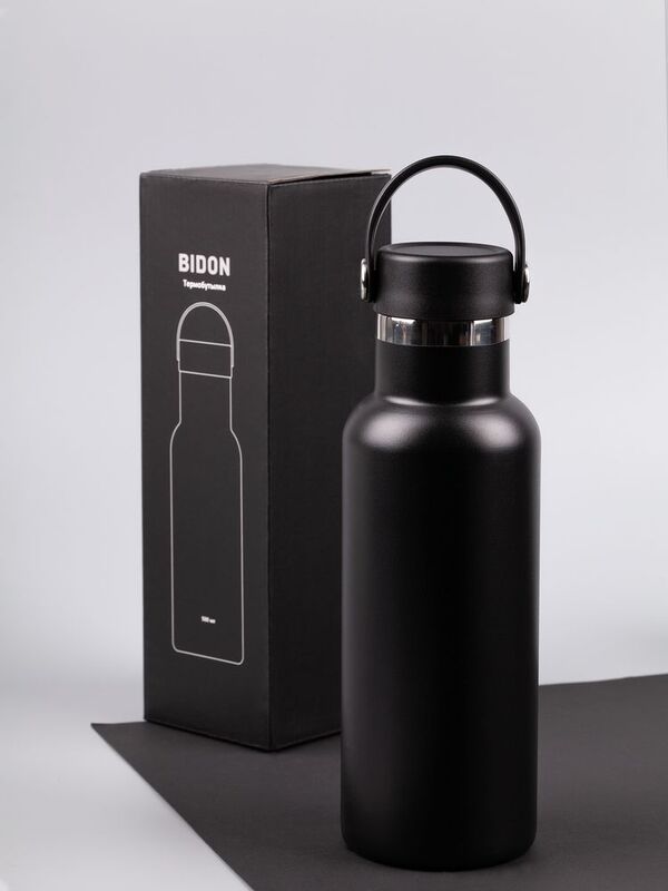 Термобутылка Bidon, черная арт.15739.30