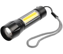 Фонарик аккумуляторный с фокусировкой луча Kirk, черный арт.17729.30