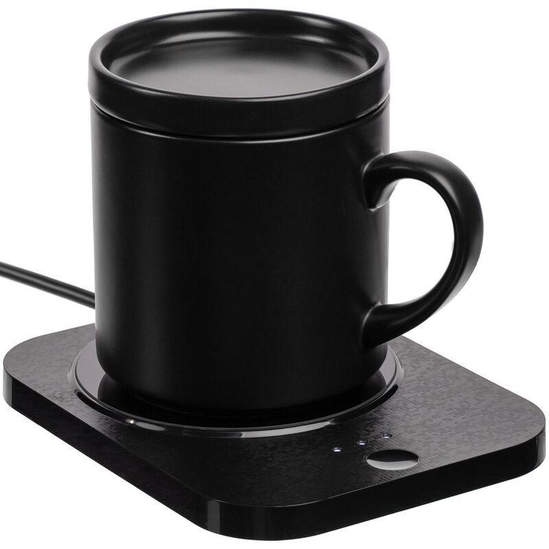 Кружка с подогревом и беспроводной зарядкой dualBase plus, черная арт.15783.30